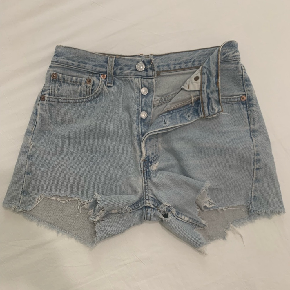 Vintage Levi 501 high waisted shorts